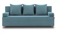 Sofy i kanapy - Kanapa rozkładana do salonu, Fireze Poso, 191x92x92 cm, błękitny - miniaturka - grafika 1