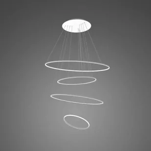 Lampa wisząca Ledowe okręgi No.4 Φ100 cm 3k biała ściemnialna Altavola Design - Lampy sufitowe - miniaturka - grafika 1