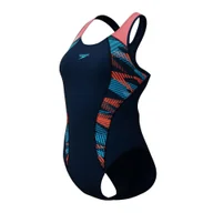 Stroje kąpielowe - Strój pływacki jednoczęściowy damski Speedo Placement Laneback - miniaturka - grafika 1