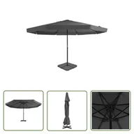Parasole ogrodowe - The Living Store Parasol ogrodowy z przenośną podstawą - antracytowy - Parasol Ogrodowy - miniaturka - grafika 1