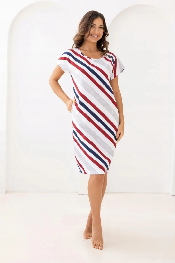 KOSZULA DAMSKA 175 BIG W/26 - BORDOWY, 4XL, 2 REGINA