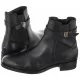 Botki damskie - Tommy Hilfiger Botki Hardware On Belt Flat Boot Black FW0FW05967 BDS (TH321-a) - grafika 1