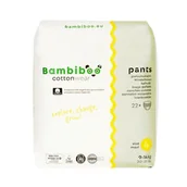 Pieluchy - Bambiboo Cottonwear Jednorazowe pieluchomajtki z bawełną organiczną, rozmiar 4 Maxi (9-14kg), 22 szt. - miniaturka - grafika 1