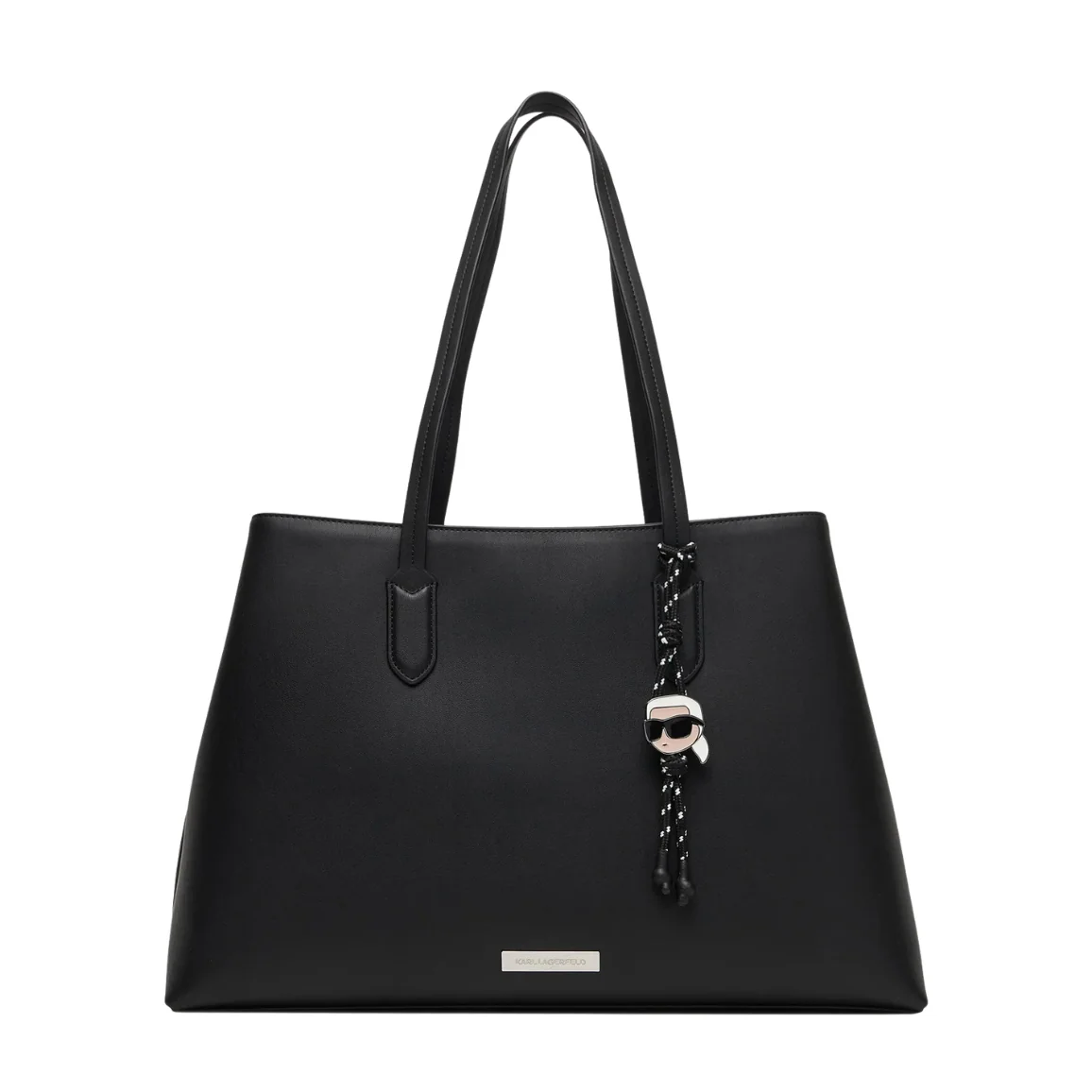 KARL LAGERFELD Czarna damska shopperka Ikon Smooth LG