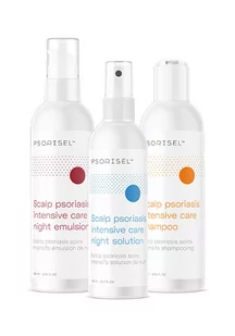 Farmacia Verde Psorisel - Zestaw 3 dermokosmetyków na łuszczycę (szampon na łuszczycę, emulsja do skóry głowy, płyn do skóry głowy). - Zestawy kosmetyków damskich - miniaturka - grafika 1