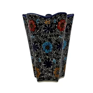 Ceramiczny wazon Lilia Ceramika Bolesławiec - Wazony i flakony - miniaturka - grafika 1