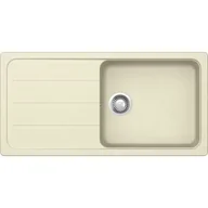 Zlewozmywaki - SCHOCK Zlewozmywak jednokomorowy z ociekaczem Formhaus D-100L Vanilla 50x100 - miniaturka - grafika 1