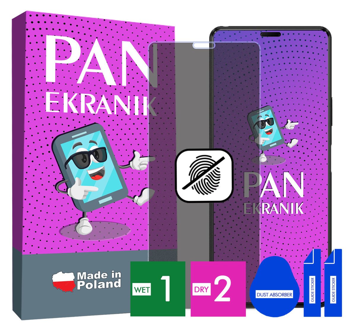 FOLIA 5D PRYWATYZUJĄCA MATOWA DO SONY XPERIA 10 II CAŁY EKRAN ORYGINALNA