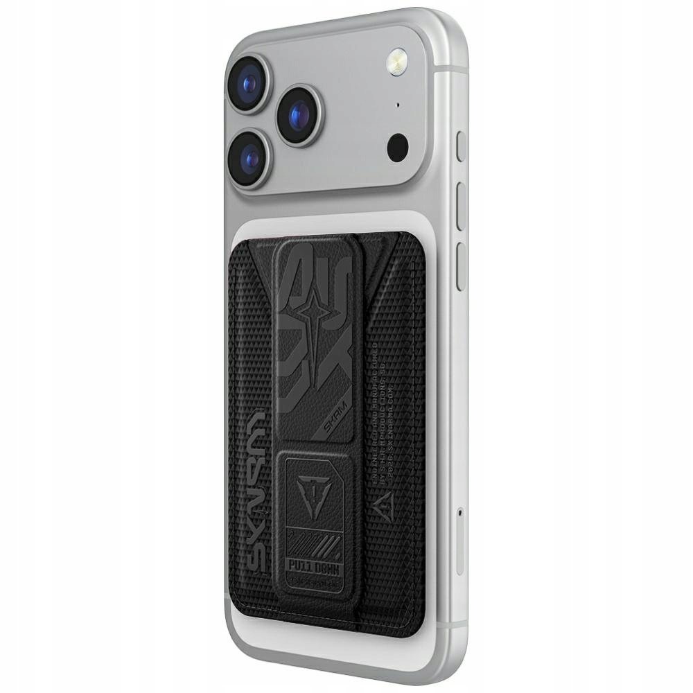 Portfel Skinarma Kado Phantom Magnetic Cardholder Grip Stand czarny