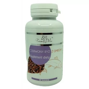 Farm-Vix Czerwony ryż z omega 3 Suplement diety 60 kaps. - Suplementy naturalne - miniaturka - grafika 1
