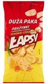 Chipsy - ŁAPSY Prażynki ziemniaczane SER- CEBULA 110g DUŻA PAKA - miniaturka - grafika 1