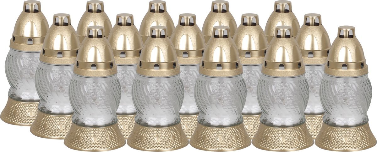 Znicz szklany 468BZ - 8H 15szt. TRANSPARENTNY