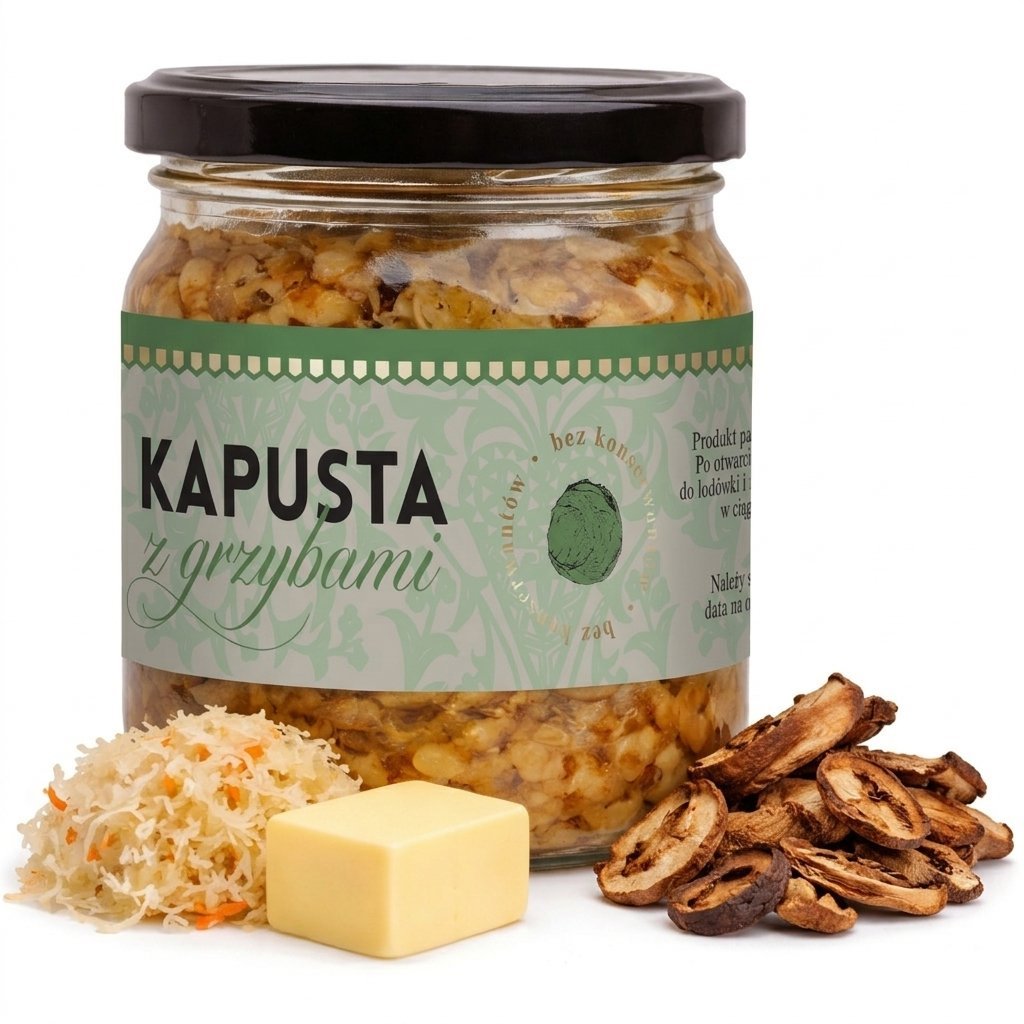Kapusta z grzybami 430g - Schronisko Bukowina