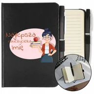 Notesy i bloczki - NOTES + DŁUGOPIS A6 DLA NAJLEPSZEJ NAUCZYCIELKI - miniaturka - grafika 1