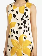 Sukienki - ApartFashion Sukienka damska, luźna sukienka wieczorowa, żółto-wielokolorowa, normalna, Żółty wielokolorowy, L - miniaturka - grafika 1