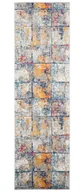 Wycieraczki - Szaro-kolorowy chodnik w nowoczesną kratkę W7-N50 - miniaturka - grafika 1
