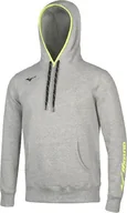 Bluzy męskie - Męska bluza sportowa Mizuno z kapturem, szary, rozmiar. S - miniaturka - grafika 1
