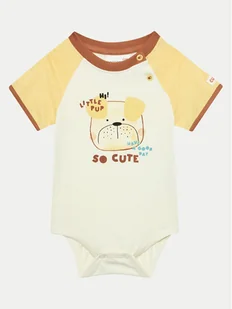 Coccodrillo Body dziecięce WC4112201HBN Beżowy - Body dla niemowląt - miniaturka - grafika 1