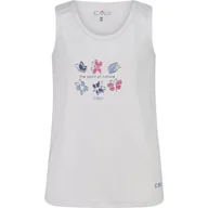 Koszulki i topy damskie - CMP Tank top dziecięcy, biało-prowansja, 164 - miniaturka - grafika 1