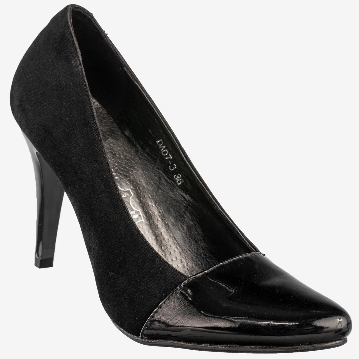 Szpilki Damskie Ekoskóra Buty Klasyczne Na Obcasie Czarne M.Daszyński DA07-3 Czarny 36