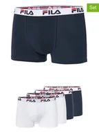 Majtki dla dzieci - Fila Bokserki (4 pary) w kolorze granatowym i białym - miniaturka - grafika 1