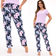 Piżamy damskie - Spodnie Piżamowe Damskie Cornette 690 XXL / 44 Granatowy - miniaturka - grafika 1