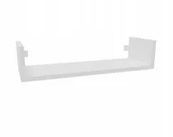 Półki do salonu - Półka wisząca ścienna do salonu na książki 1x80 cm biała mat - miniaturka - grafika 1