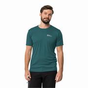 Koszulki męskie - T-shirt męski Jack Wolfskin TECH T M emerald - S - miniaturka - grafika 1