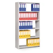 Szafy i regały magazynowe - Kovona Metalowy regał na segregatory z bocznymi ścianami, 1950x950x300 mm, podstawowy N88000.2.09.0.OO - miniaturka - grafika 1