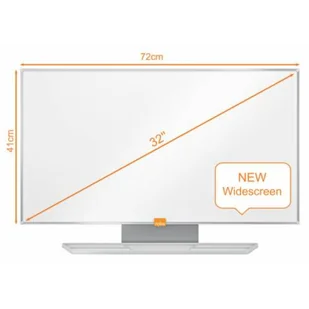 Nobo INNY Tablica Suchościeralna 72x41cm Panoramiczna 32 Cali Melaminowa Biała 105L491 - Tablice i flipcharty - miniaturka - grafika 1