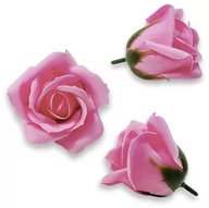 Sztuczne kwiaty - RÓŻA MYDLANA W KOLORZE RÓŻOWYM - miniaturka - grafika 1