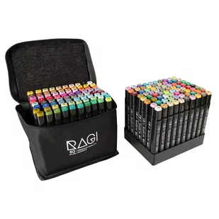 Markery Alkoholowe 80szt. Mazaki Pisaki ETUI + PODSTAWKA RAGI - Dekoratorstwo Markery Alkoholowe 80szt. Mazaki Pisaki ETUI + PODSTAWKA RAGI - Dekoratorstwo - miniaturka - grafika 1