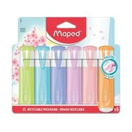 Przybory szkolne - Maped Zakreślacz Classic New Pastel 6 szt. - miniaturka - grafika 1