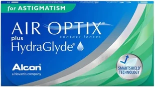 Alcon Air Optix plus HydraGlyde for Astigmatism 3 szt. Soczewki miesięczne (-0.25 dpt, Cyl. -2.25, Axis 100 & BC 8.7) - Soczewki kontaktowe - miniaturka - grafika 1