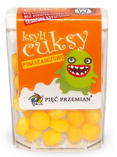 Pięć Przemian Ksylicuksy Pomarańczowe z Ksylitolu 13g - SIMCUKPOMZKSY - Cukierki - miniaturka - grafika 1