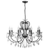 Lampy sufitowe - Czarna lampa wisząca glamour - 4X K163 K6-W44 - miniaturka - grafika 1