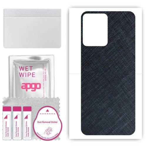 folia naklejka skórka strukturalna na TYŁ do Oukitel C36 - Tytan Niebieski - apgo SKINS