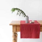 Obrusy i serwetki - Czerwony lniany bieżnik Linen Tales Classic, 40x150 cm - miniaturka - grafika 1