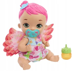 Mattel My Garden Baby Niemowlę flaming z różowymi włosami - Lalki dla dziewczynek - miniaturka - grafika 1