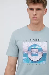Koszulki męskie - Rip Curl t-shirt bawełniany z nadrukiem - grafika 1