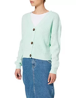 Kurtki damskie - VERO MODA Damska kurtka z dzianiny Vmlea Ls z dekoltem w serek Cardigan Noos, Icy Morn, S - grafika 1