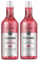 Zestawy kosmetyków damskich - INOAR Resistance Lotus DUO PACK, wegański szampon + odżywka do włosów osłabionych, 2x1l - miniaturka - grafika 1