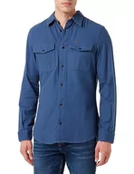 Koszule męskie - G-STAR RAW Męska koszula granatowa, Niebieski (Rank Blue Gd D20165-d454-g084), S - miniaturka - grafika 1