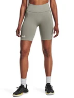 Spodnie sportowe damskie - Under Armour Szorty sportowe "Train Seamless" w kolorze khaki - miniaturka - grafika 1