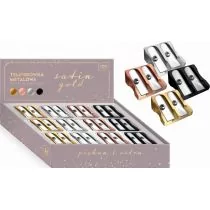 Interdruk Temperówka metalowa Satin Gold (24szt) - INTERDRUK - Przybory szkolne - miniaturka - grafika 1