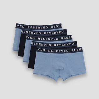 Majtki męskie - Classic Reserved Reserved - 5 pack bokserek fit - Niebieski - grafika 1