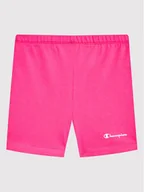 Spodenki damskie - Champion Szorty sportowe 404326 Różowy Slim Fit - miniaturka - grafika 1