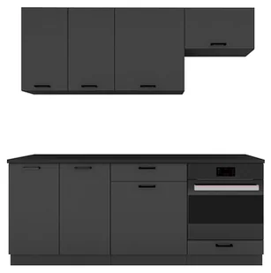 Komplet szafek kuchennych grafit H5-W07 - Meble kuchenne - miniaturka - grafika 1