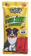 Przysmaki dla psów - TUF TUF Psie Żelki - Paski z drobiem 6szt - miniaturka - grafika 1
