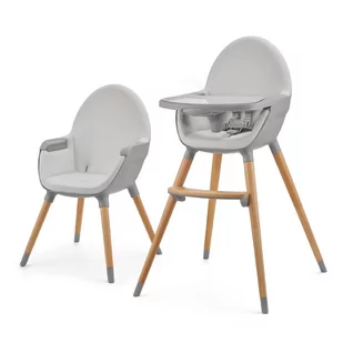 Kinderkraft, Fini 2, krzesełko do karmienia, Grey - Krzesełka do karmienia - miniaturka - grafika 1